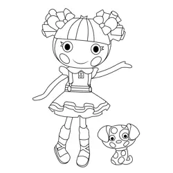 Ember Flicker Flame Lalaloopsy Free Coloring Page for Kids