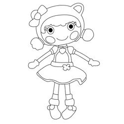 Fluffy Pouncy Paws Lalaloopsy Free Coloring Page for Kids