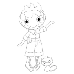 Forest Evergreen Lalaloopsy Free Coloring Page for Kids