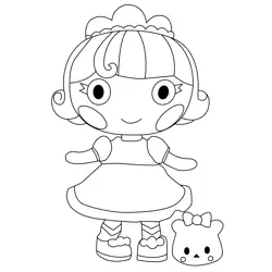 Giggly Fruit Drops Lalaloopsy Free Coloring Page for Kids