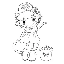 Ivory Ice Crystals Lalaloopsy Free Coloring Page for Kids