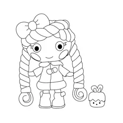 Mallow Sweet Fluff Lalaloopsy Free Coloring Page for Kids