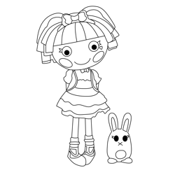 Misty Mysterious Lalaloopsy Free Coloring Page for Kids