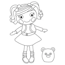 Mittens Fluff  N  Stuff Lalaloopsy Free Coloring Page for Kids