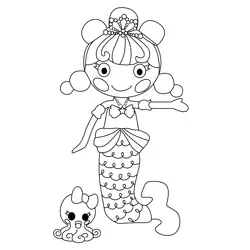 Pearly Seafoam Lalaloopsy Free Coloring Page for Kids