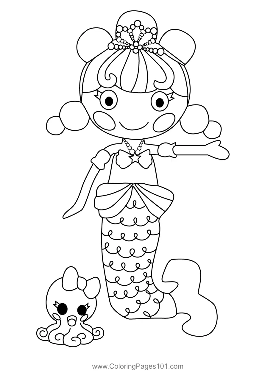 Pearly Seafoam Lalaloopsy Coloring Page for Kids - Free Lalaloopsy ...