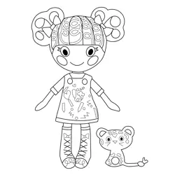 Penny Dots  N  Blots Lalaloopsy Free Coloring Page for Kids