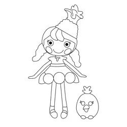 Piña Tropi Callie Lalaloopsy Free Coloring Page for Kids
