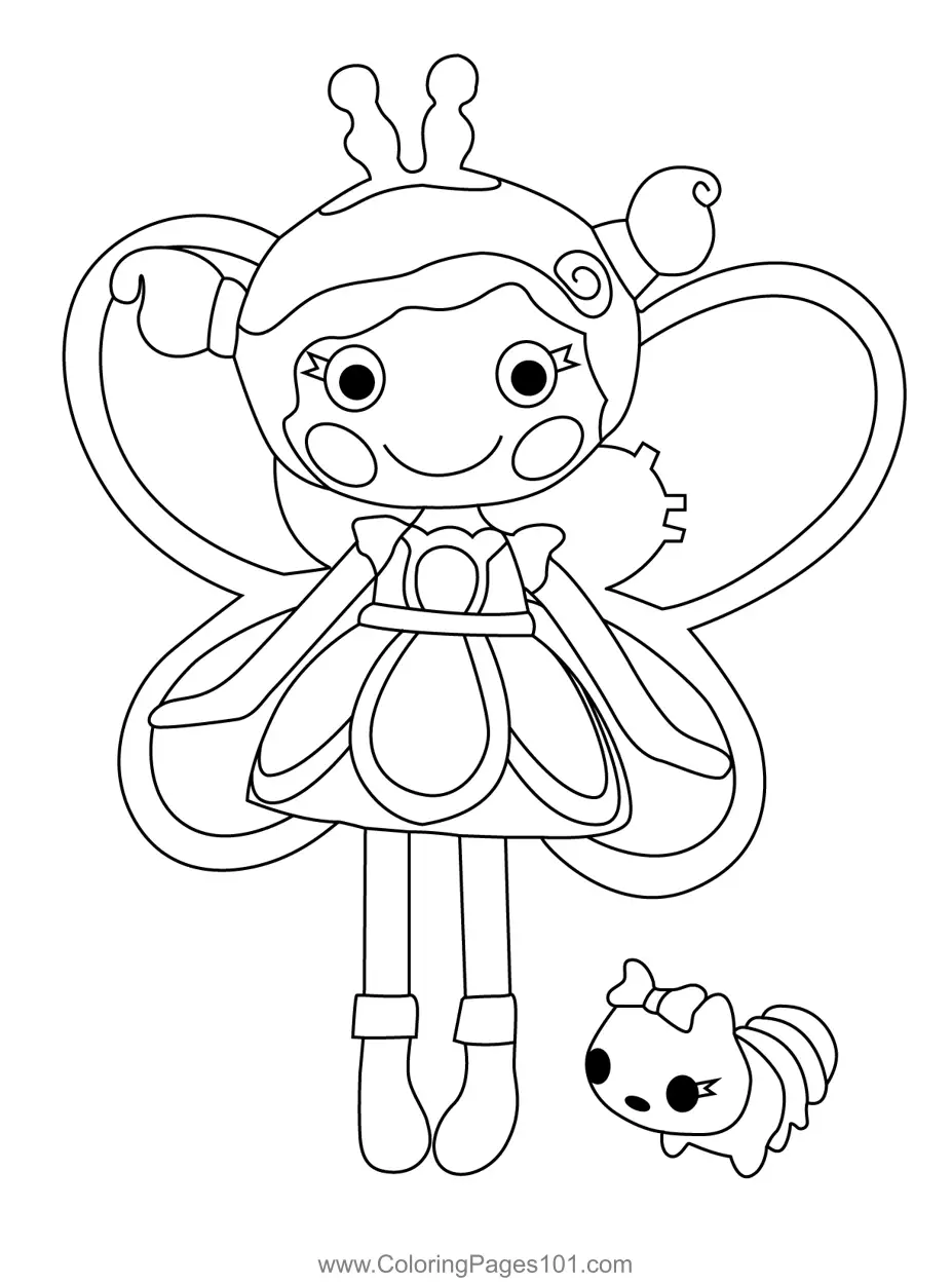 Plum Flitter Flutter Lalaloopsy Coloring Page for Kids - Free ...