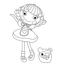 Rosy Bumps  N  Bruises Lalaloopsy Free Coloring Page for Kids