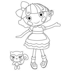 Snowy Fairest Lalaloopsy Free Coloring Page for Kids