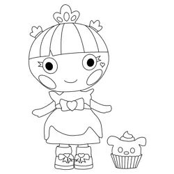 Teacup Hearts Lalaloopsy Free Coloring Page for Kids