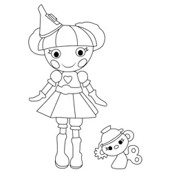 Tinny Ticker Lalaloopsy Free Coloring Page for Kids