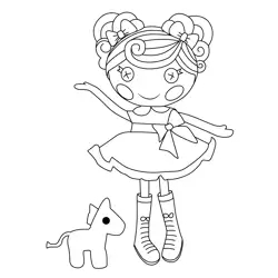 Trace E. Doodles Lalaloopsy Free Coloring Page for Kids
