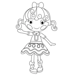 Tress Twist  N  Braid Lalaloopsy Free Coloring Page for Kids