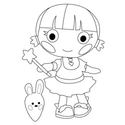 Tricky Mysterious Lalaloopsy Free Coloring Page for Kids