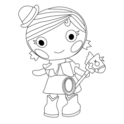 Trouble Dusty Trails Lalaloopsy Free Coloring Page for Kids