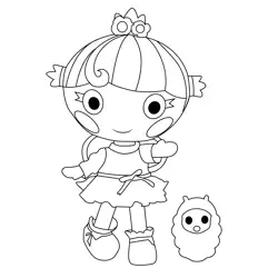Twinkle N. Flutters Lalaloopsy Free Coloring Page for Kids