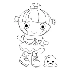 Twirly Figure Eight Lalaloopsy Free Coloring Page for Kids