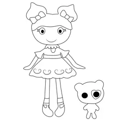 Velvet B. Mine Lalaloopsy Free Coloring Page for Kids