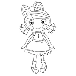 Water Mellie Seeds Lalaloopsy Free Coloring Page for Kids