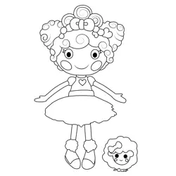 Whimsy Sugar Puff Lalaloopsy Free Coloring Page for Kids