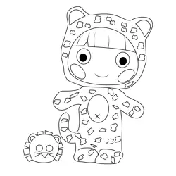 Whiskers Lion s Roar Lalaloopsy Free Coloring Page for Kids