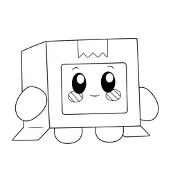 Boxy Lankybox Free Coloring Page for Kids