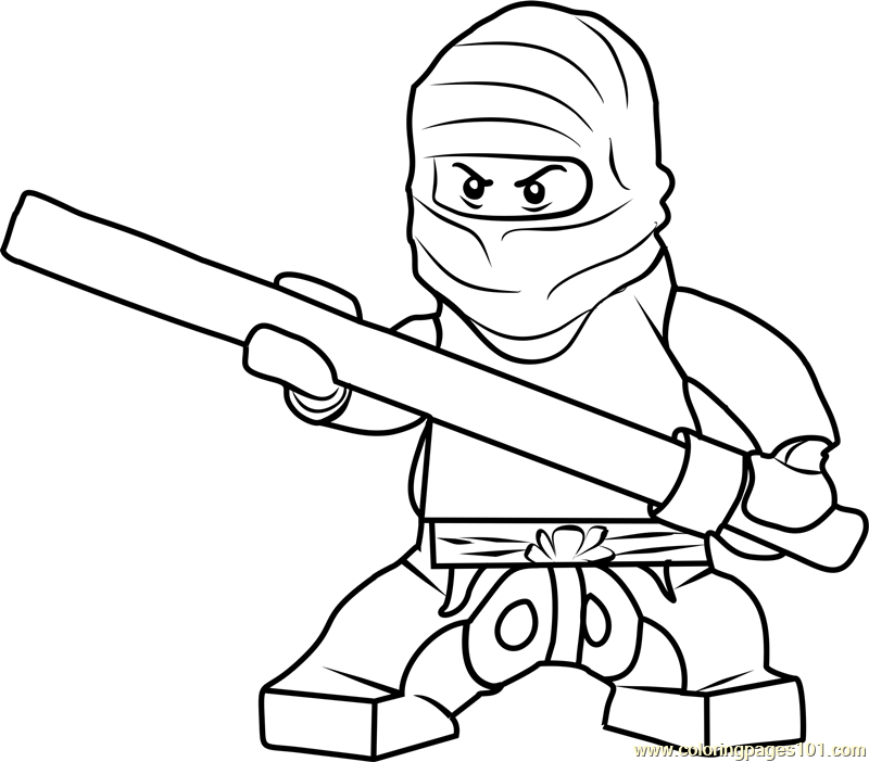 Ninjago Cole Coloring Page for Kids - Free Lego Ninjago Printable