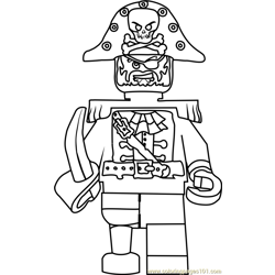 Ninjago Captain Soto Free Coloring Page for Kids