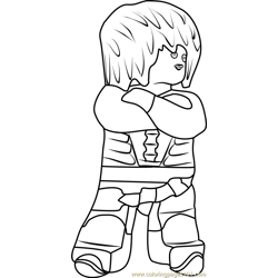 Ninjago Chamille Free Coloring Page for Kids