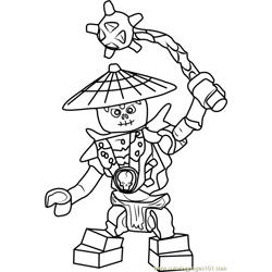 Ninjago Frakjaw Free Coloring Page for Kids