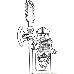 Ninjago Golden Master Free Coloring Page for Kids