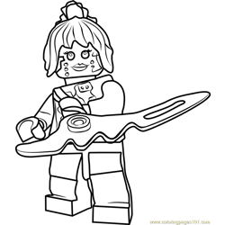 Ninjago P.I.X.A.L Free Coloring Page for Kids
