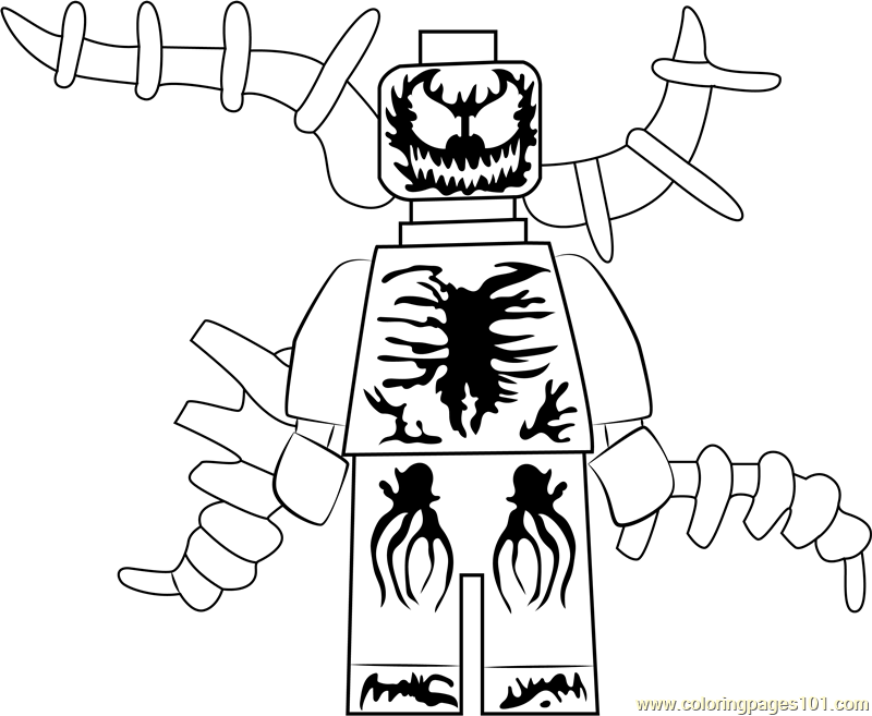 Lego Carnage Coloring Page for Kids - Free Lego Printable Coloring