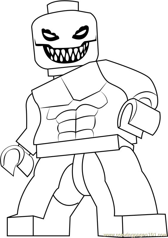 Lego Killer Croc Coloring Page.