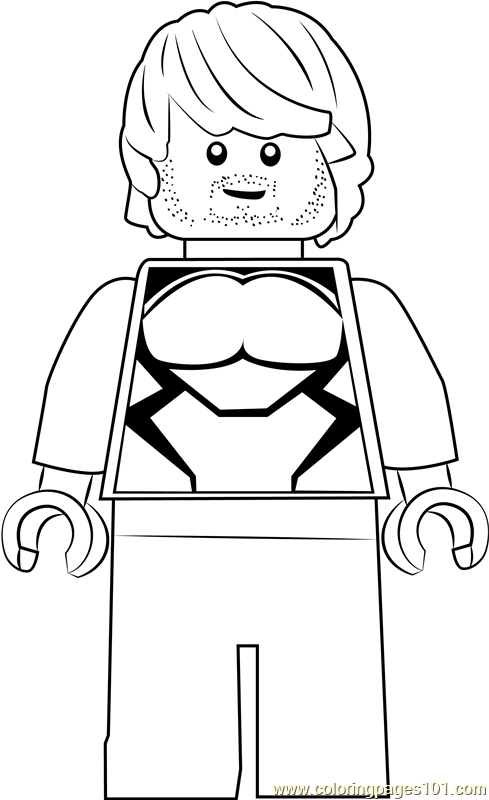 Lego Quicksilver Coloring Page for Kids - Free Lego Printable Coloring