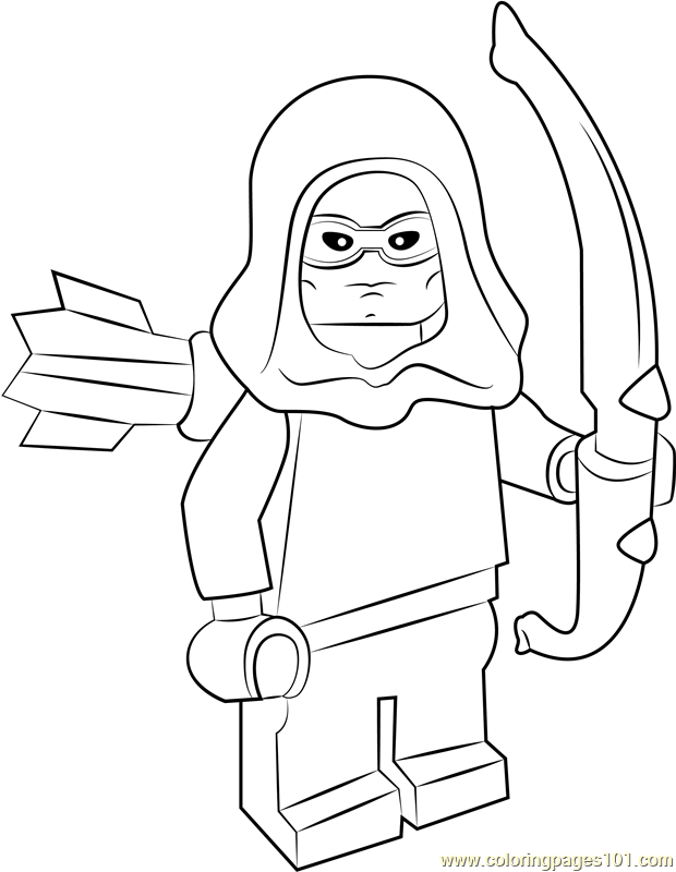 Lego Roy Harper Coloring Page for Kids - Free Lego Printable Coloring