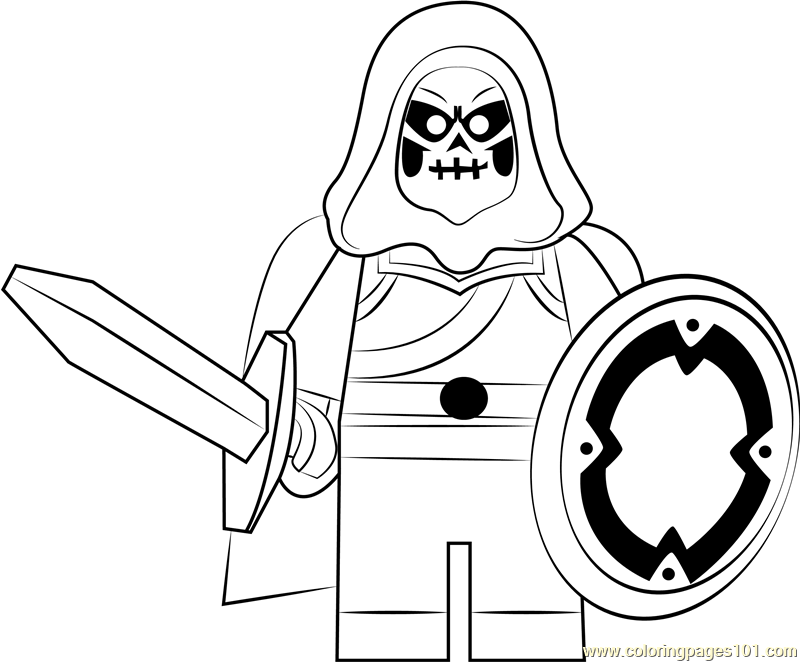 Lego Taskmaster Coloring Page for Kids Free Lego