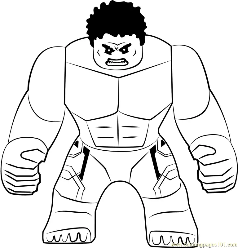 hulk coloring page to print
