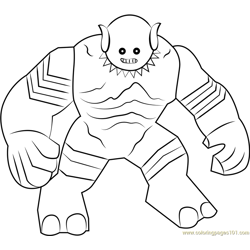 Lego A Bomb Free Coloring Page for Kids