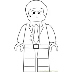 Lego Agent Coulson Free Coloring Page for Kids