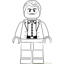Lego Aldrich Killian Free Coloring Page for Kids