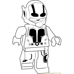 Lego Ant Man Free Coloring Page for Kids