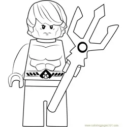 Lego Aquaman Free Coloring Page for Kids