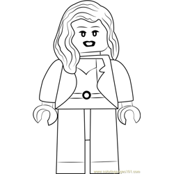 Lego Black Canary Free Coloring Page for Kids