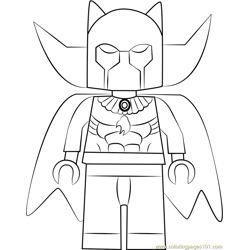 Lego Black Panther Free Coloring Page for Kids
