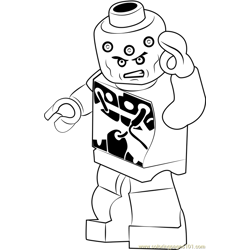 Lego Brainiac Free Coloring Page for Kids