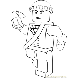 Lego Captain Boomerang Free Coloring Page for Kids