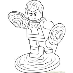 Lego Cosmic Boy Free Coloring Page for Kids